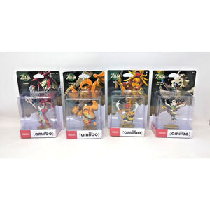 All 4 The Legend of Zelda Tears of the Kingdom amiibo Tulin, Yunobo, Sidon, Riju